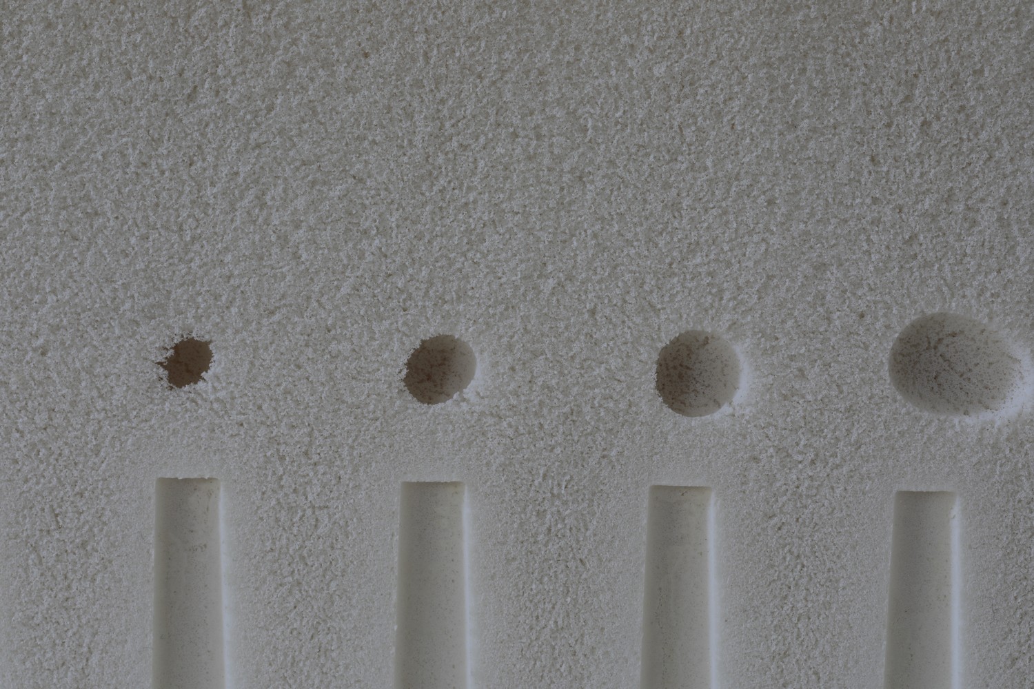 Detail latexové matrace